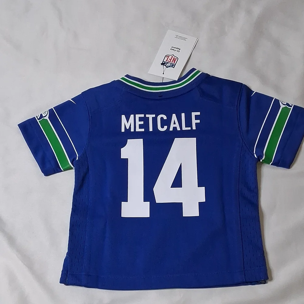 Nike Kids Seattle Seahawks #14 Metcalf Football Jersey